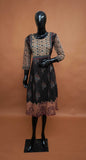 Black Ajrakh Print Cotton Frock Style Top – Medium to 2XL