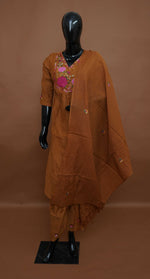 Rust Orange - Pure Cotton 3-Piece Dress Set – Medium to 2XL