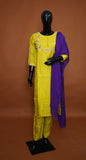 Yellow - 3-Piece Dress Set (kurta sets) – Medium to 2XL