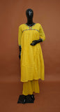 Sunflower Yellow Premium Pure Mul Cotton 2-Piece Readymade Salwar Suit Set – Medium to 2XL