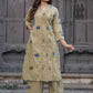 Beige Cotton Co-ord Dress Set | Auto Rickshaw Block Print – Medium to 3XL