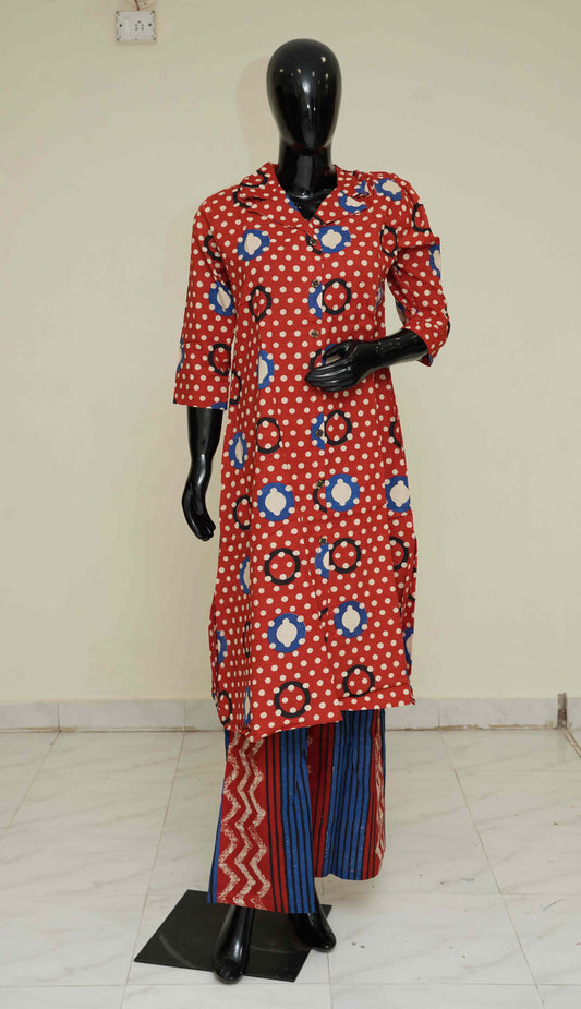 Pink - Pure Cotton 2-Piece Dress Set – Medium to 2XL