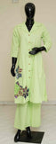 Light Green - Pure Cotton 2-Piece Dress Set – Medium to 2XL
